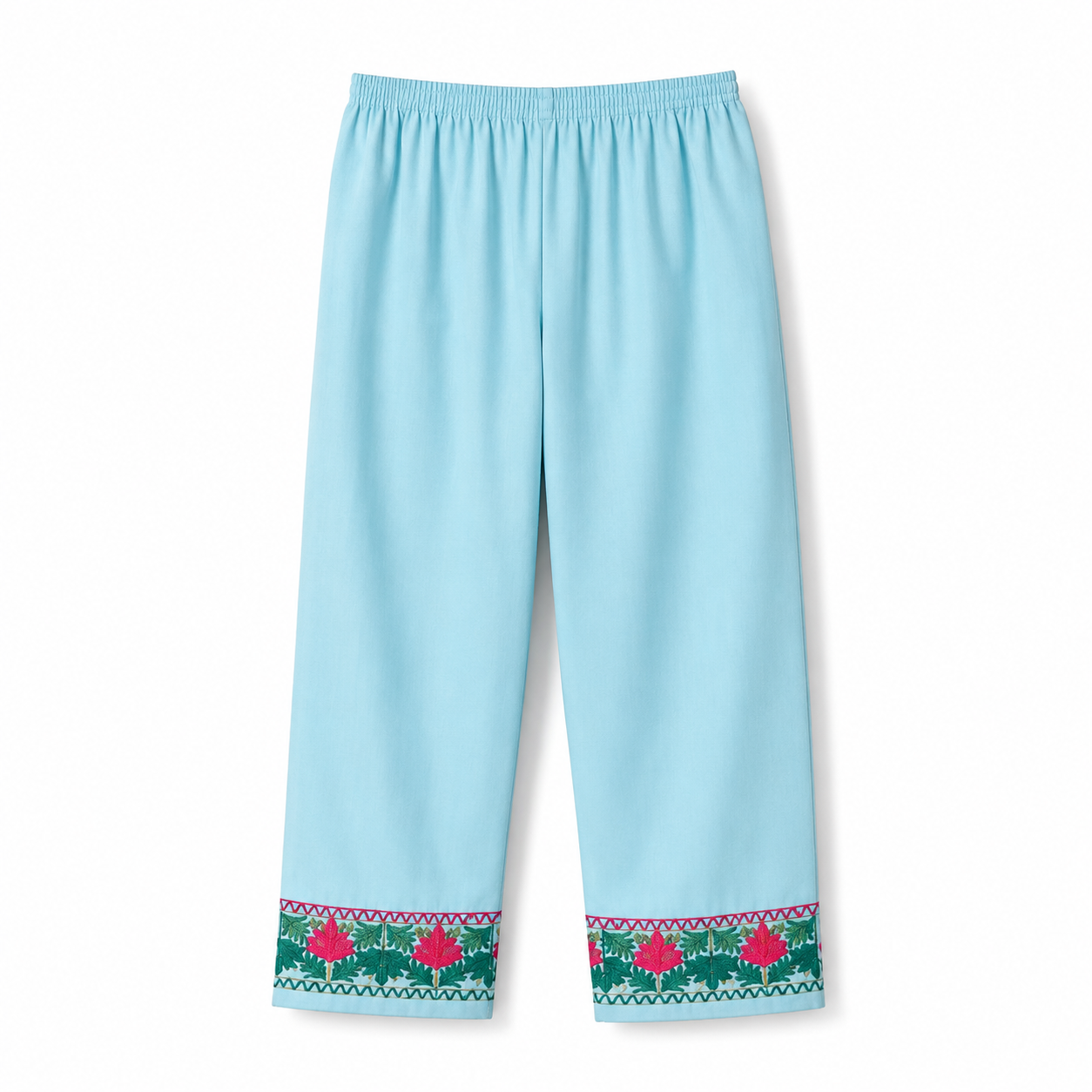 Kashmir Aari cotton Co-Ord Set | Light Turquoise